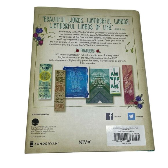 NIV Beautiful Word Illustrated Journaling Bible u Full Color - Picture 5 of 11